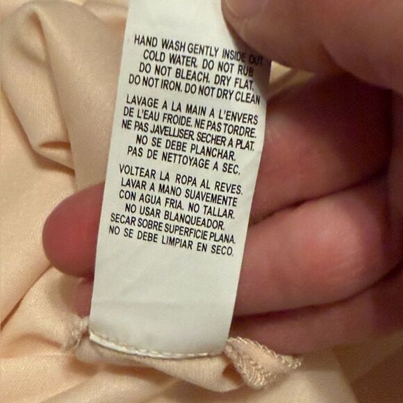 David’s Bridal City Triangle Ivory/Nude Short Lace Dress Bead Embellished Waist - Picture 10 of 11